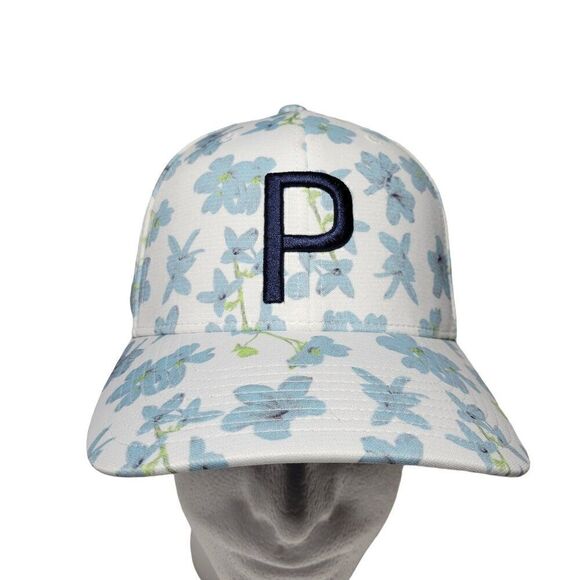 Puma Golf Hat Men Women Snapback Adjustable Floral Unisex Adult Flexfit 110 NWOT - Picture 1 of 14